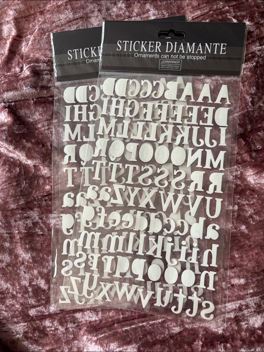 Set of Alphabet Scrapbook Stickers - Picture 7 of 13